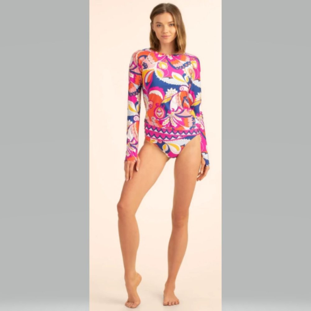 Trina Turk Sevilla Swim Shirt Long Sleeve  NWT - Picture 5 of 14